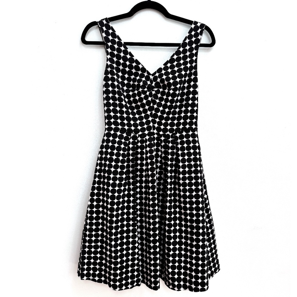 banana republic black and white polka dot dress Polka Dot Cowl-Neck Midi Dress